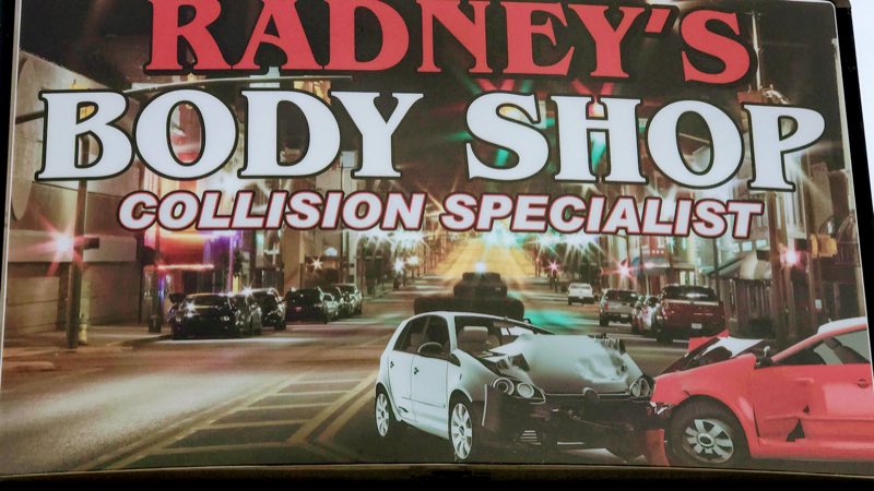 Radney’s Body Shop sign